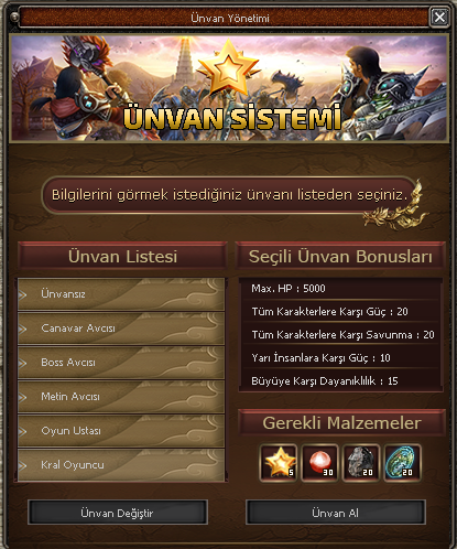 Ünvan Sistemi